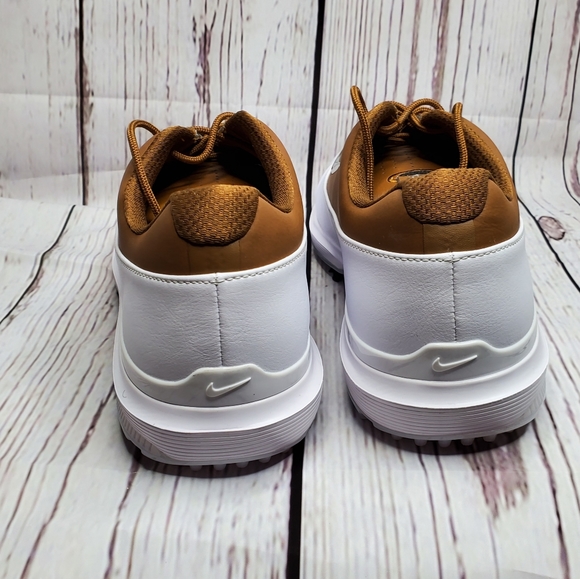 Nike Golf Air Zoom Victory Pro White /Brown Shoes - Picture 4 of 7